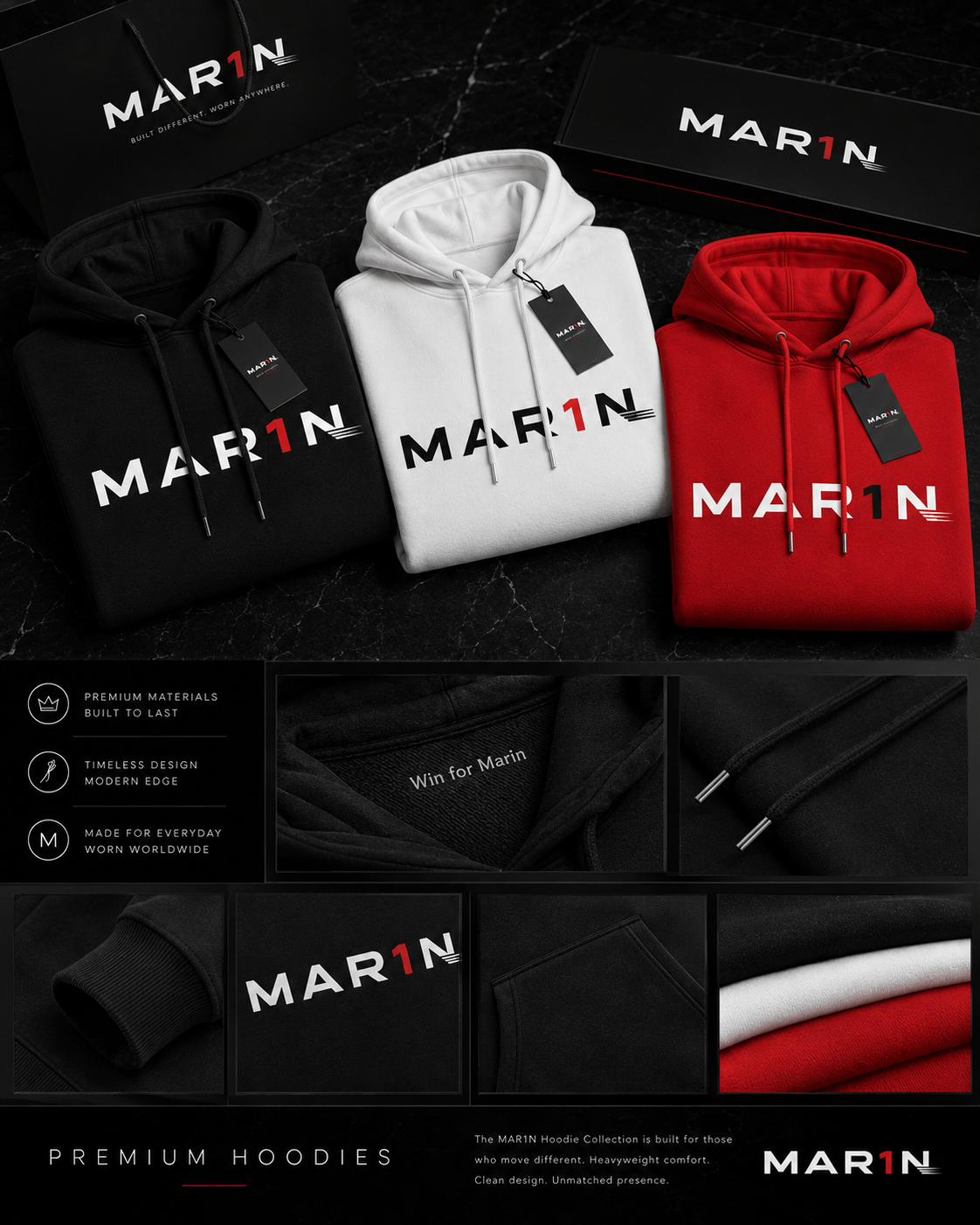MAR1N Hoodies
